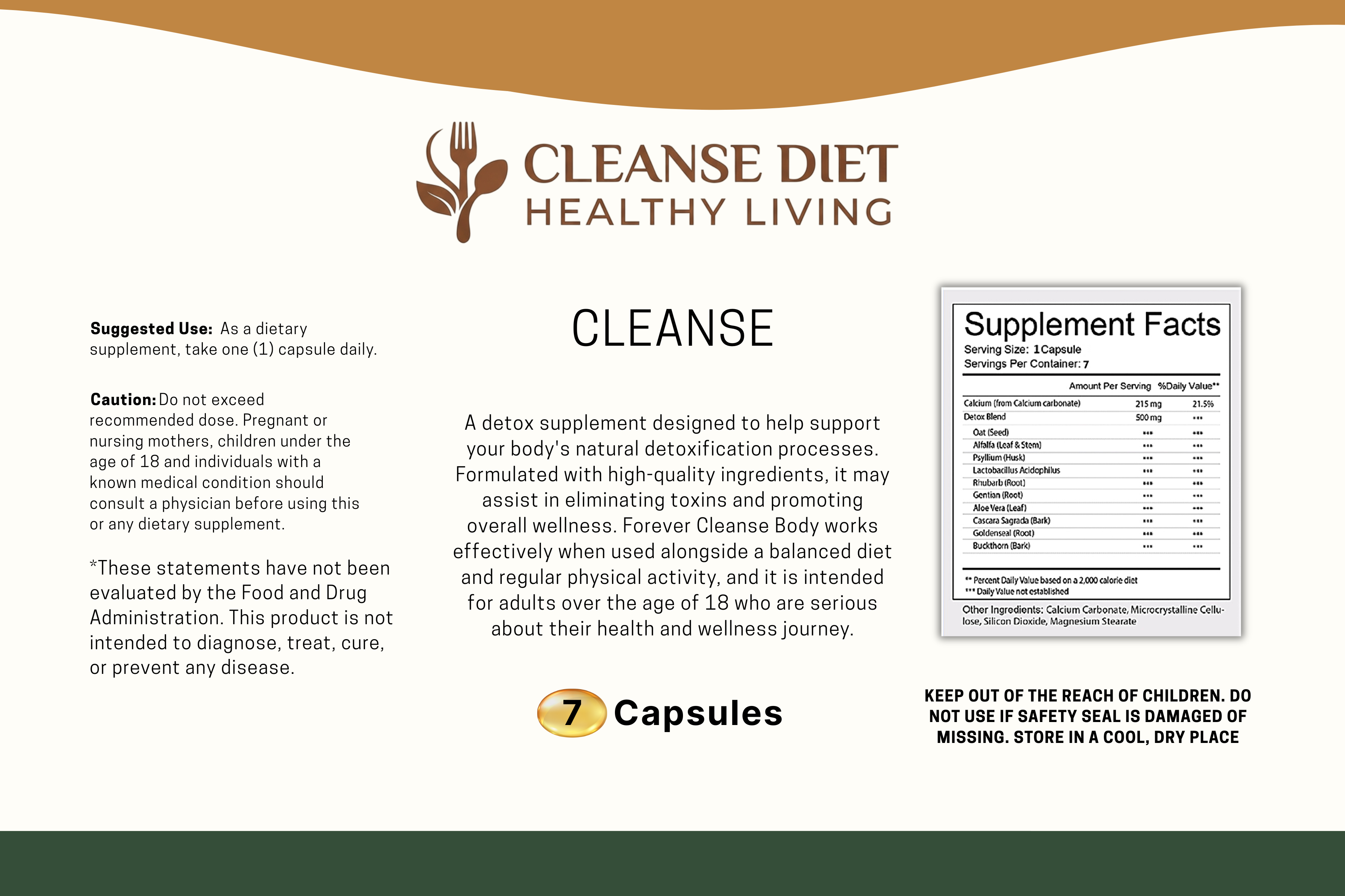 Supplement Facts Label